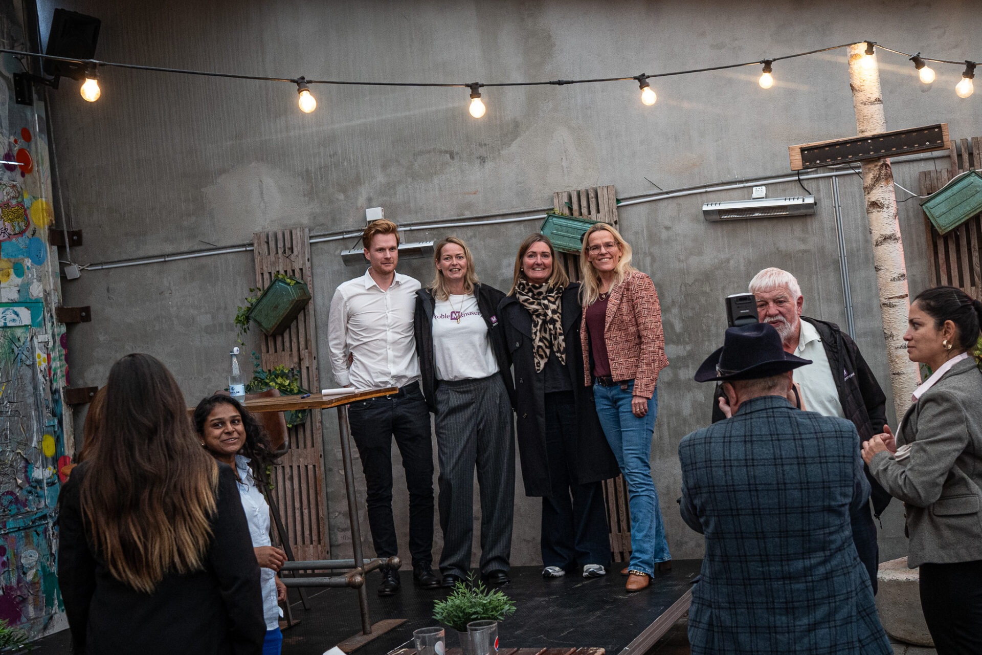 Trine Timmerby, nr. to fra venstre, er Moderaternes spidskandidat ved det forestående kommunalvalg. Foto: Fjodor Pedersen.