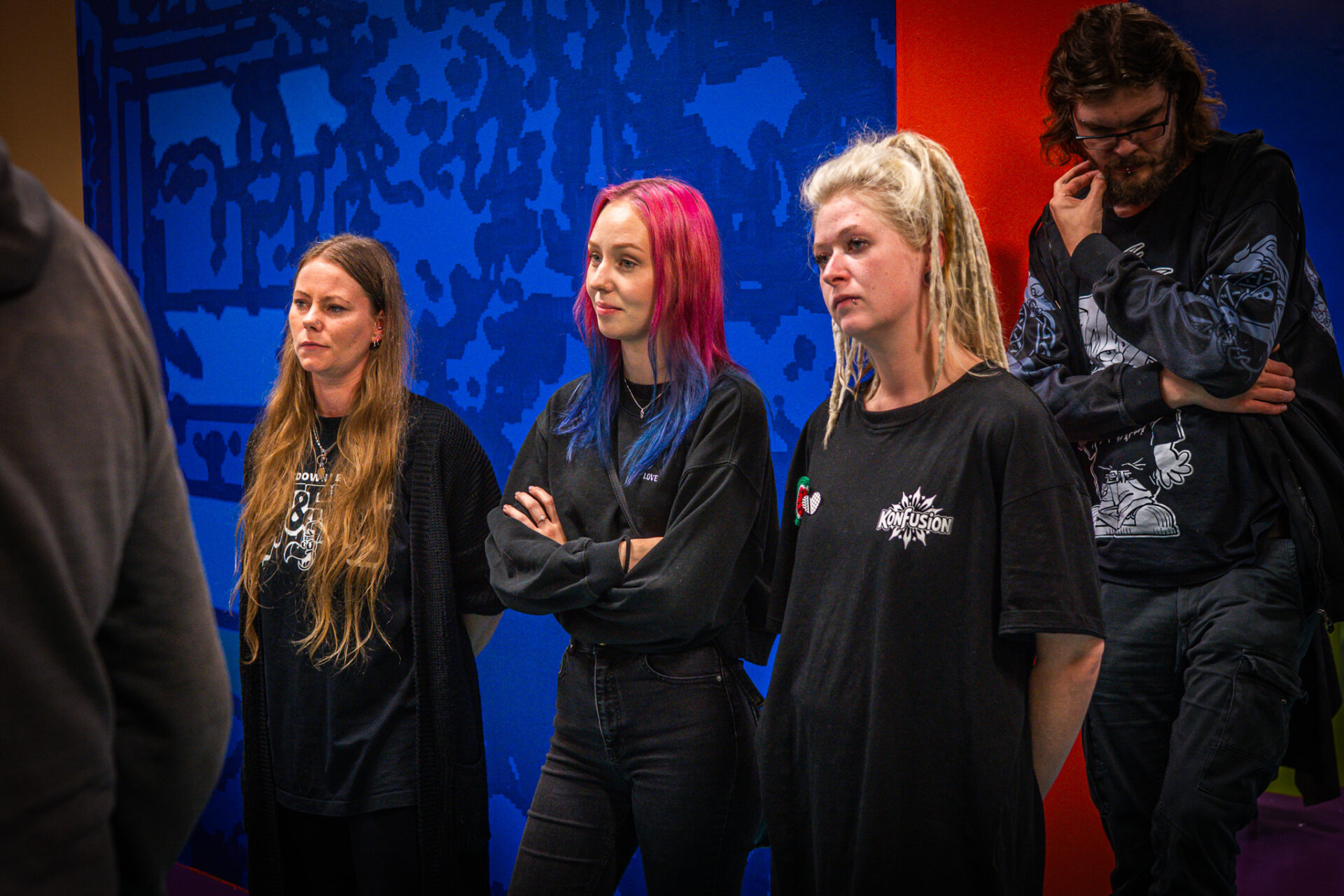 Maja Jensen, Mathilde Lyngsøe og Tina Liv er nogle af kræfterne bag Spyt & Sprøjt. Foto: Fjodor Pedersen.