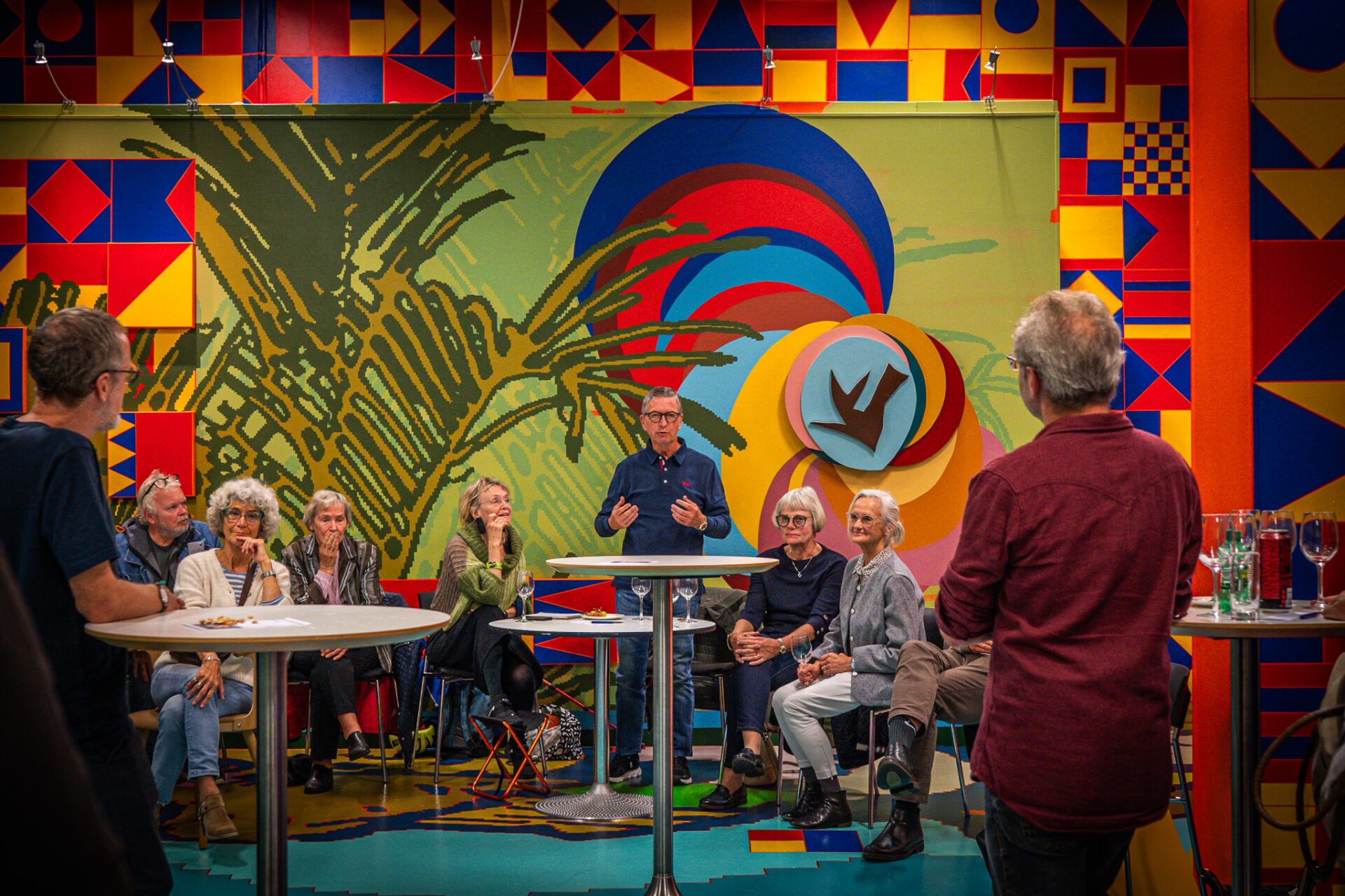 Formand for Esbjerg Kunstmuseums bestyrelse John Lesbo, var naturligvis også tilstede. Foto: Fjodor Pedersen.