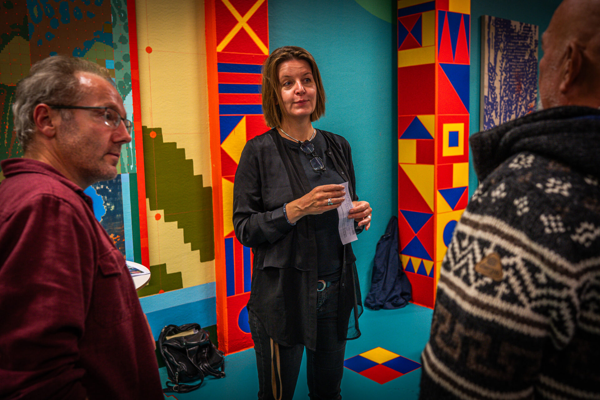 Christiane Finsen, inspektør Esbjerg Kunstmuseum, styrede slagets gang. Foto: Fjodor Pedersen.