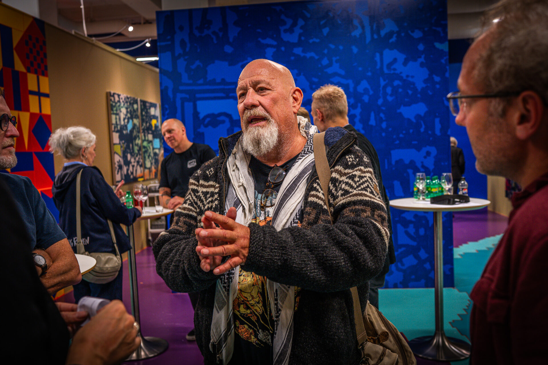 Den lokale forfatter Erik Trigger gjorde sig bemærket med flere synspunkter. Foto: Fjodor Pedersen.