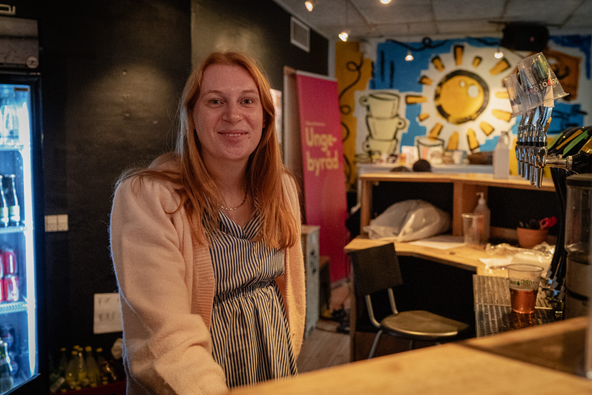 Laura Toldevar Jørgensen er studentermedhjælper ved E1 og blandt dem, der er at finde i Huset onsdage og lørdage. Foto: Fjodor Pedersen.