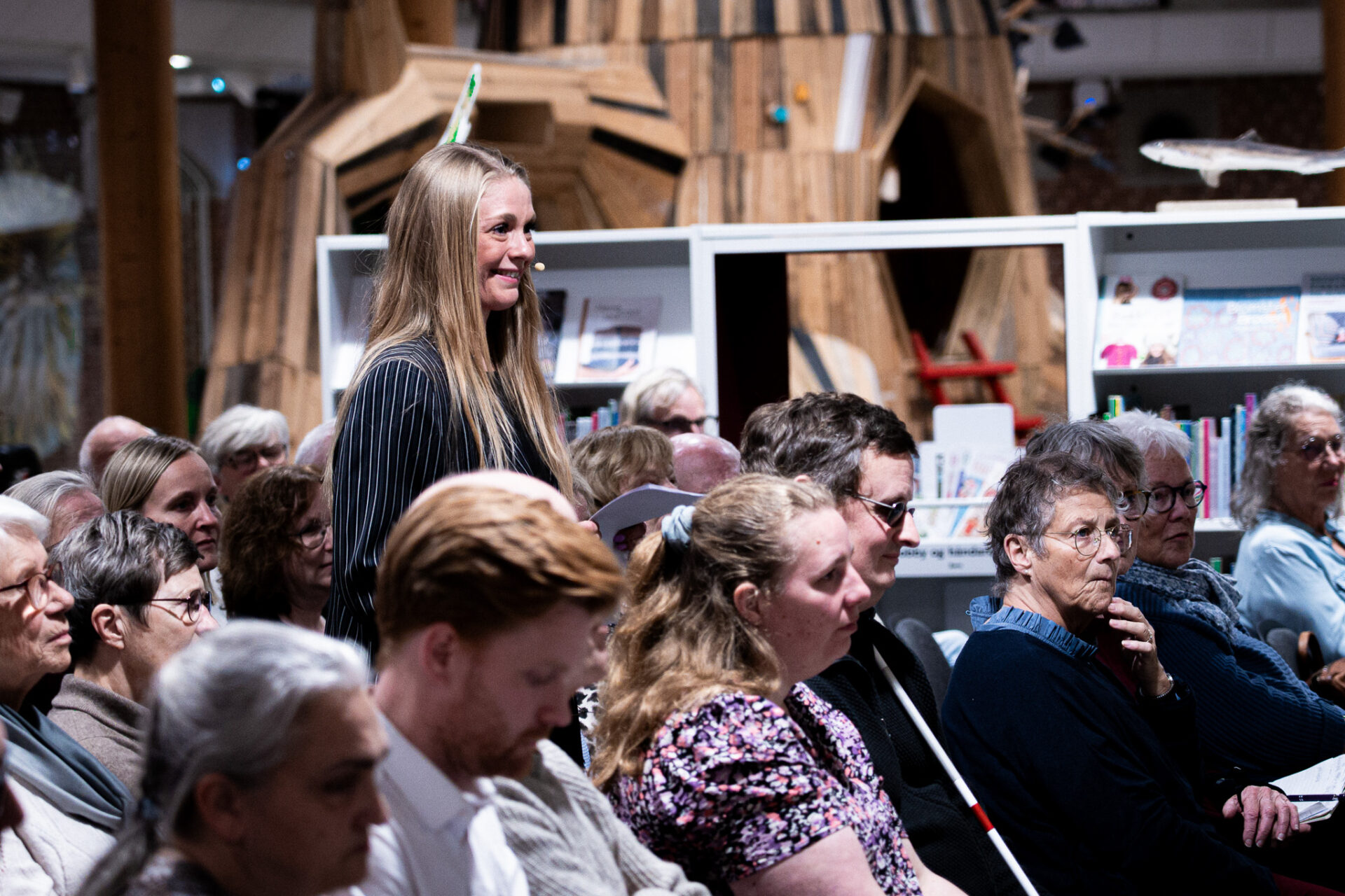 tvSyds nyhedschef Rikke Baltzer styrede slagets gang. Foto: Fjodor Pedersen.