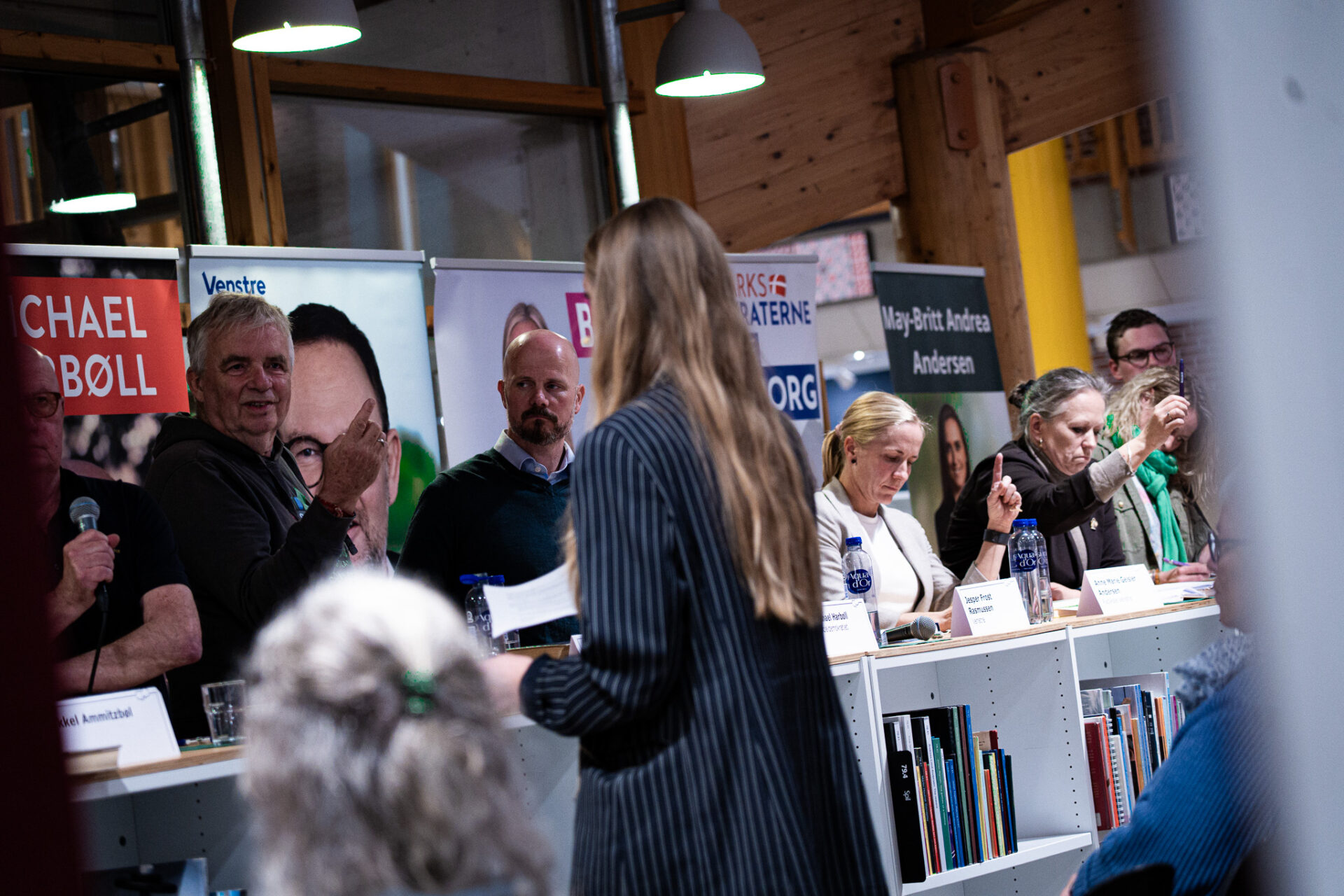 Rikke Baltzer fik sig en rolig dag på kontoret i rollen som moderator. Foto: Fjodor Pedersen.