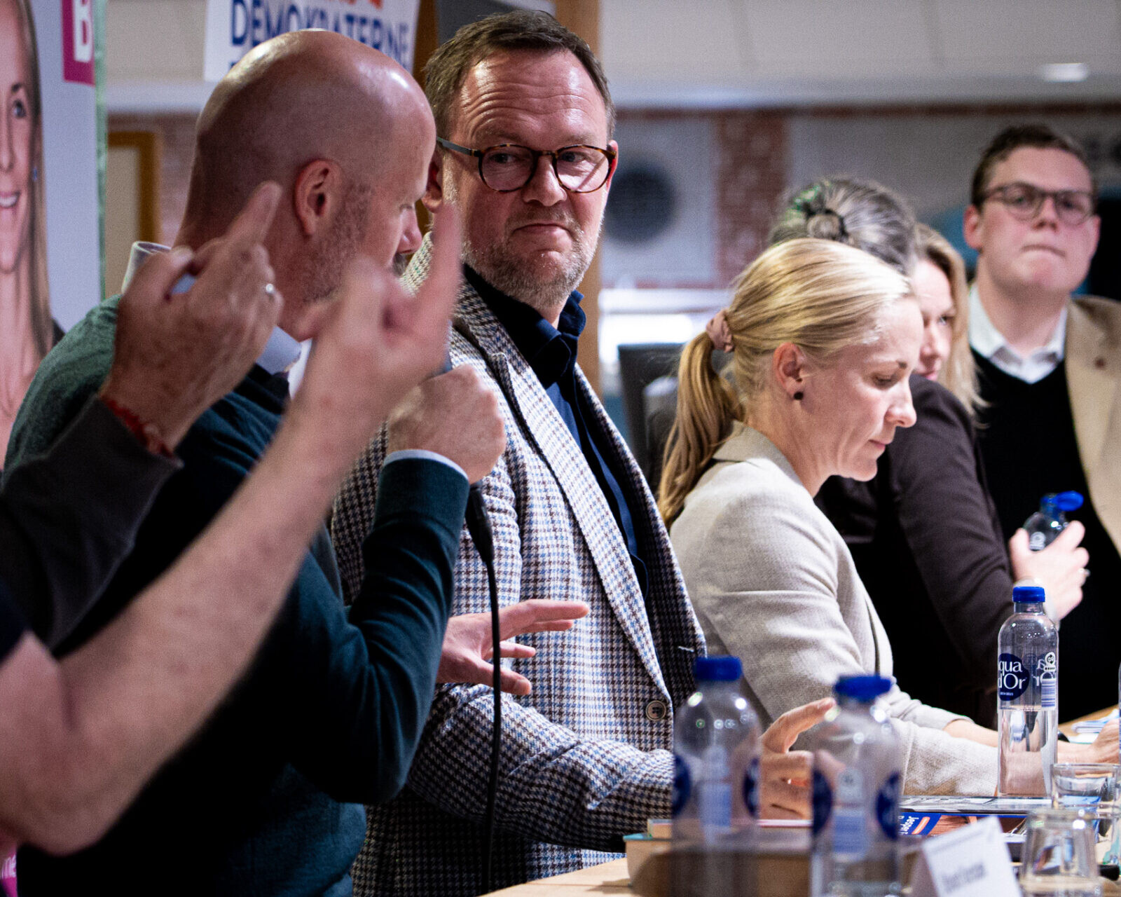 Esbjergs borgmester Jesper Frost Rasmussen (V) blev på ingen måde presset ved debatten. Foto: Fjodor Pedersen.