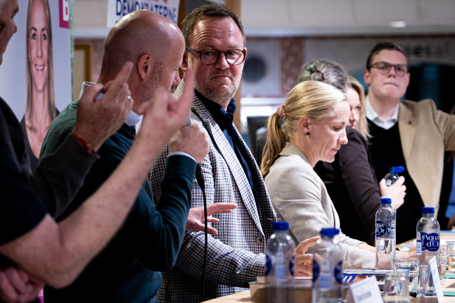Esbjergs borgmester Jesper Frost Rasmussen (V) blev på ingen måde presset ved debatten. Foto: Fjodor Pedersen.
