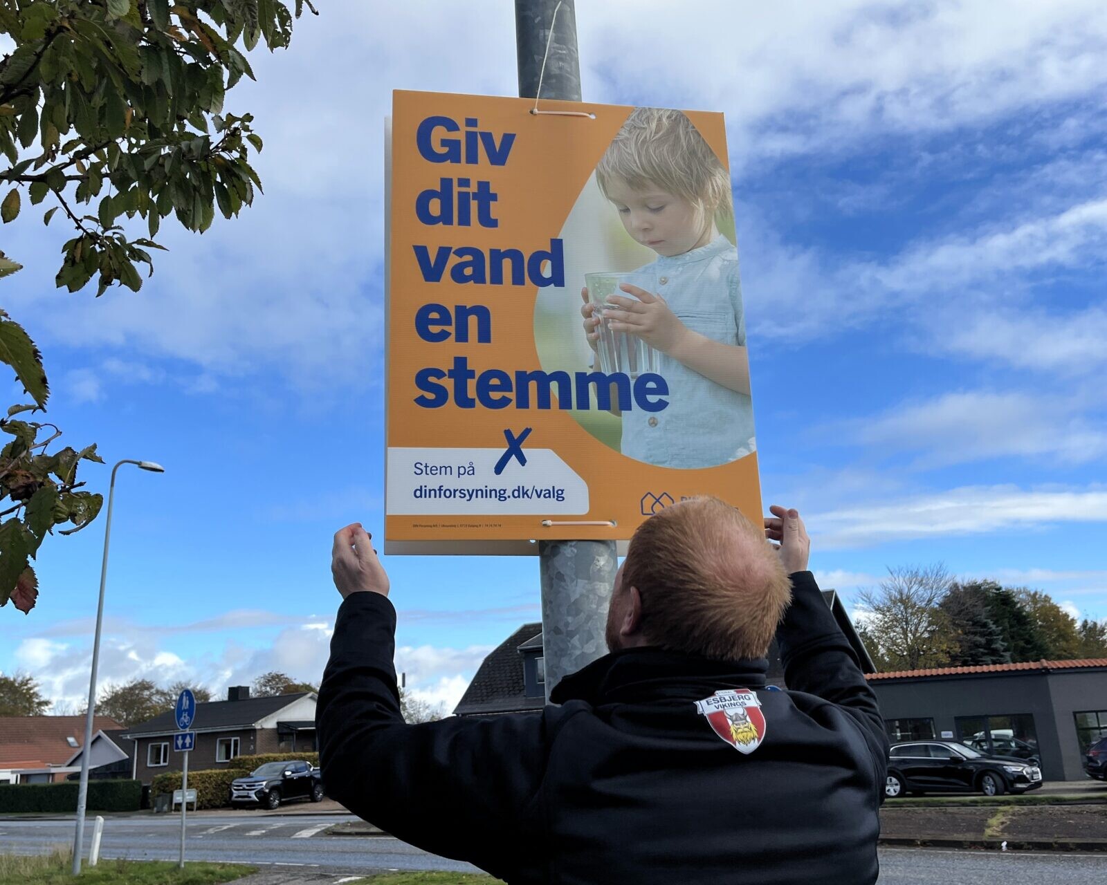 Forbrugervalget i DIN Forsyning rykker ud i gadebilledet. Pressefoto.