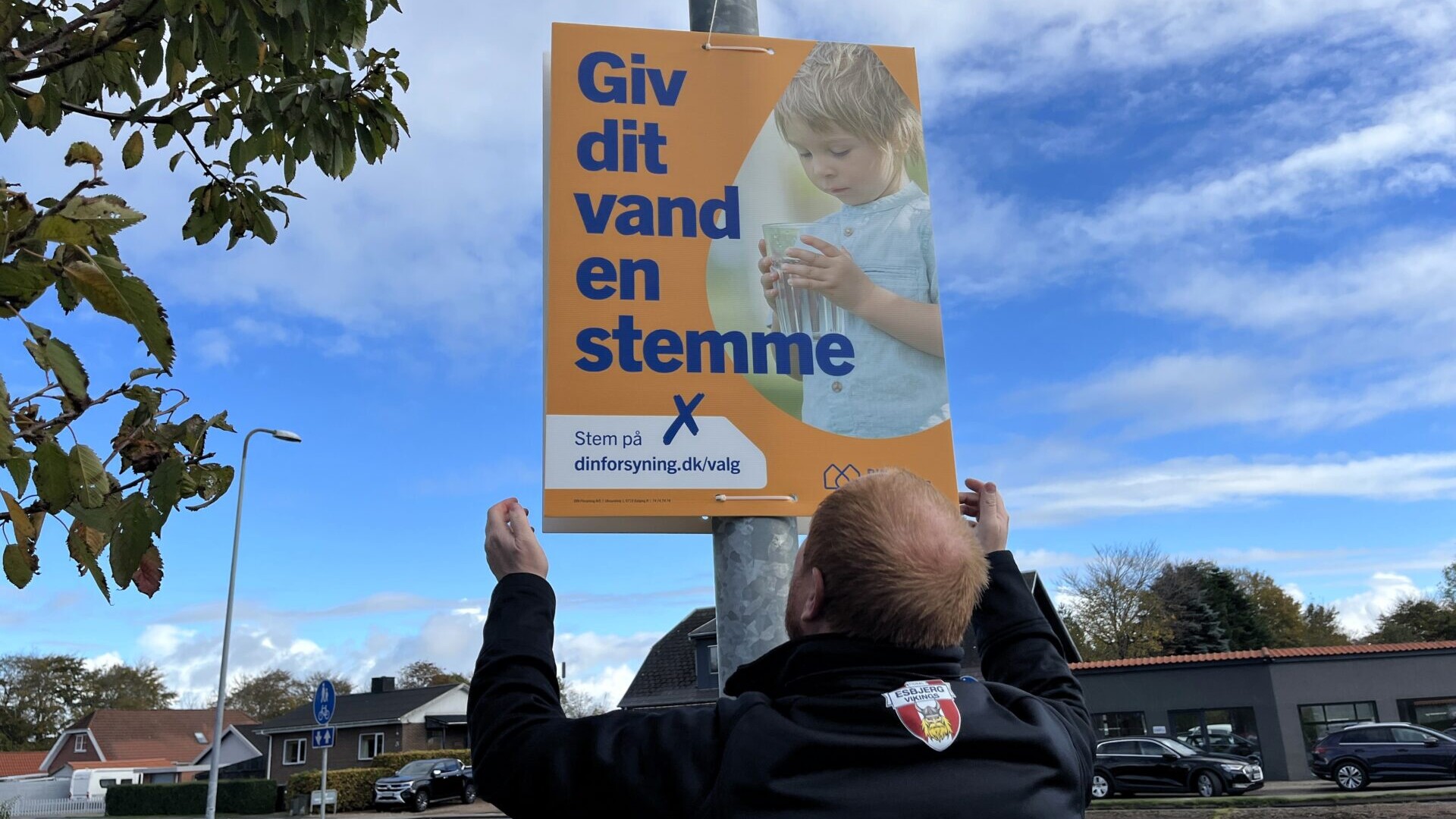 Forbrugervalget i DIN Forsyning rykker ud i gadebilledet. Pressefoto.