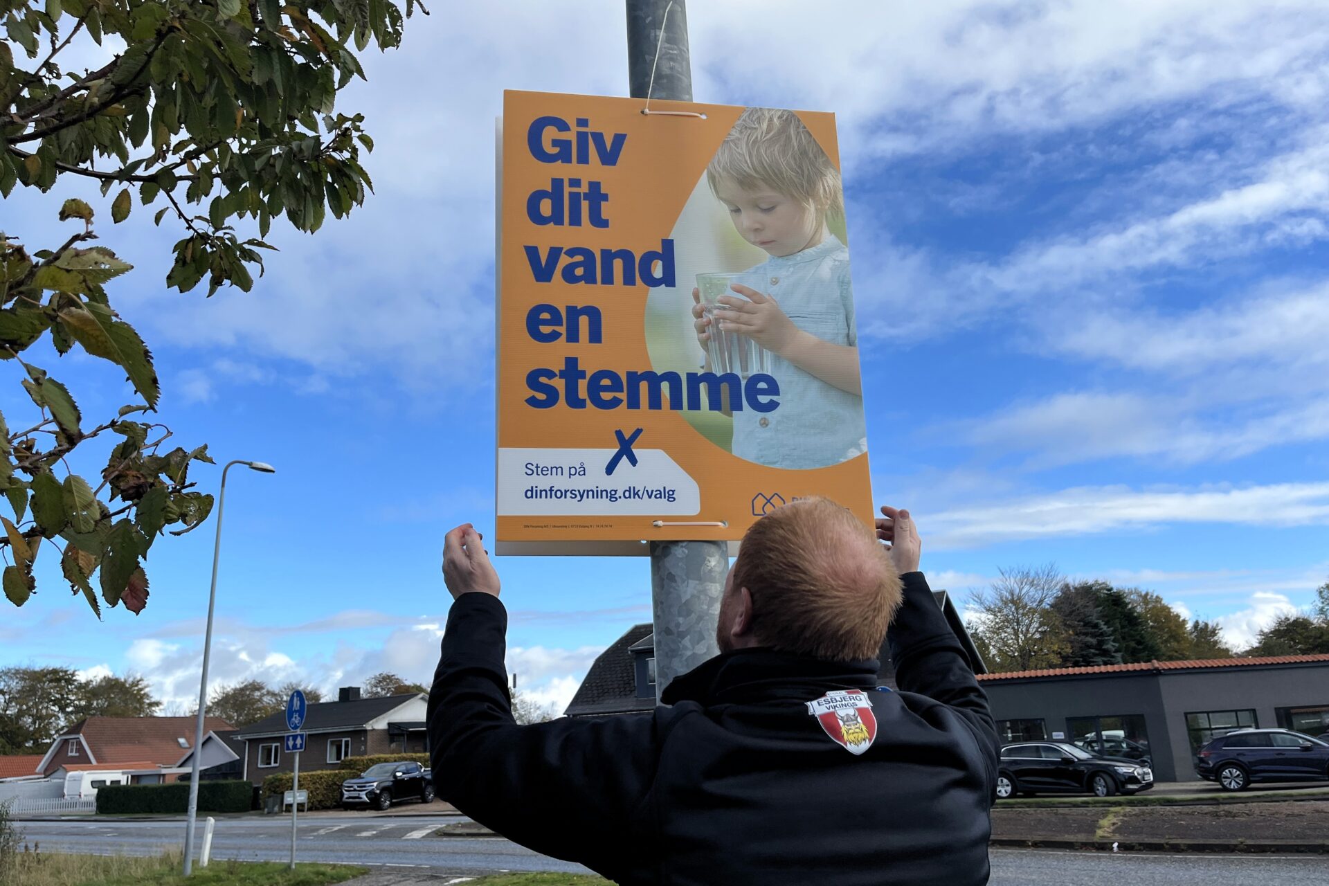 Forbrugervalget i DIN Forsyning rykker ud i gadebilledet. Pressefoto.