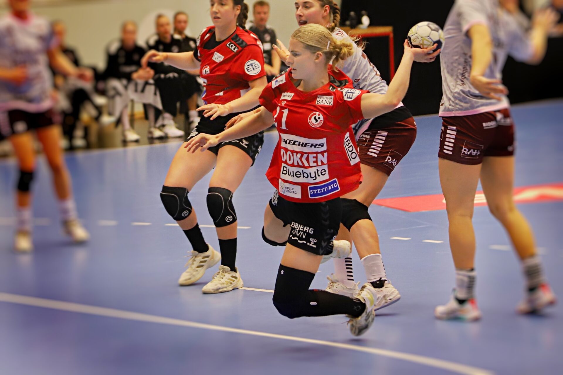 Helene Kindberg scorede i dette forsøg mod Ringkøbing. Arkivfoto: Johnny Tauman.