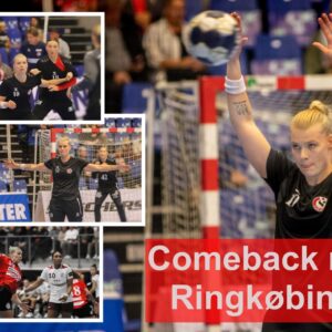 Kathrine Heindahls comeback er udsat nogle gange - sker det mod Ringkøbing? Collage/Fotos: Johnny Tauman.