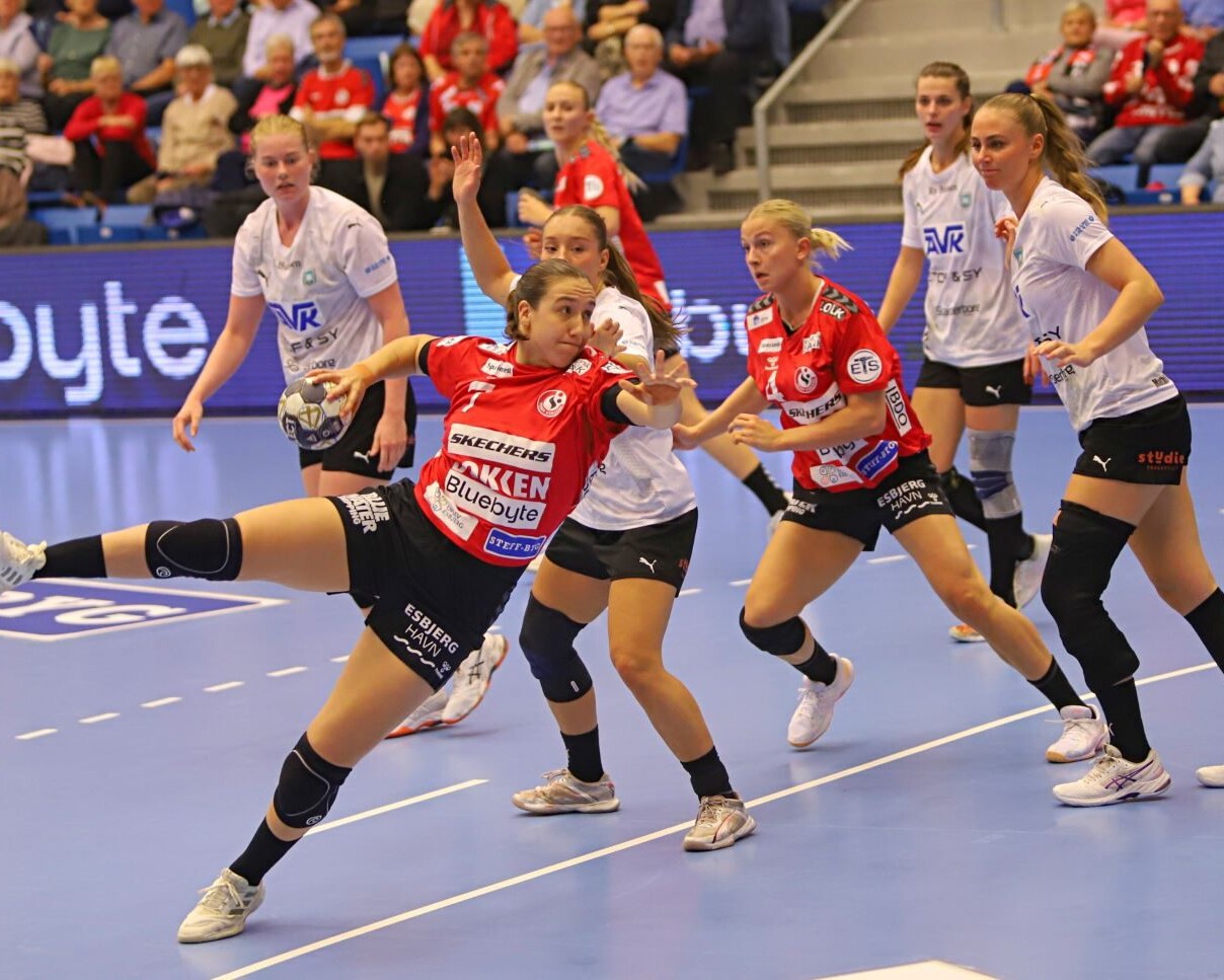 Tabea Schrmid med et af sine mange mål. Foto: Johnny Tauman.