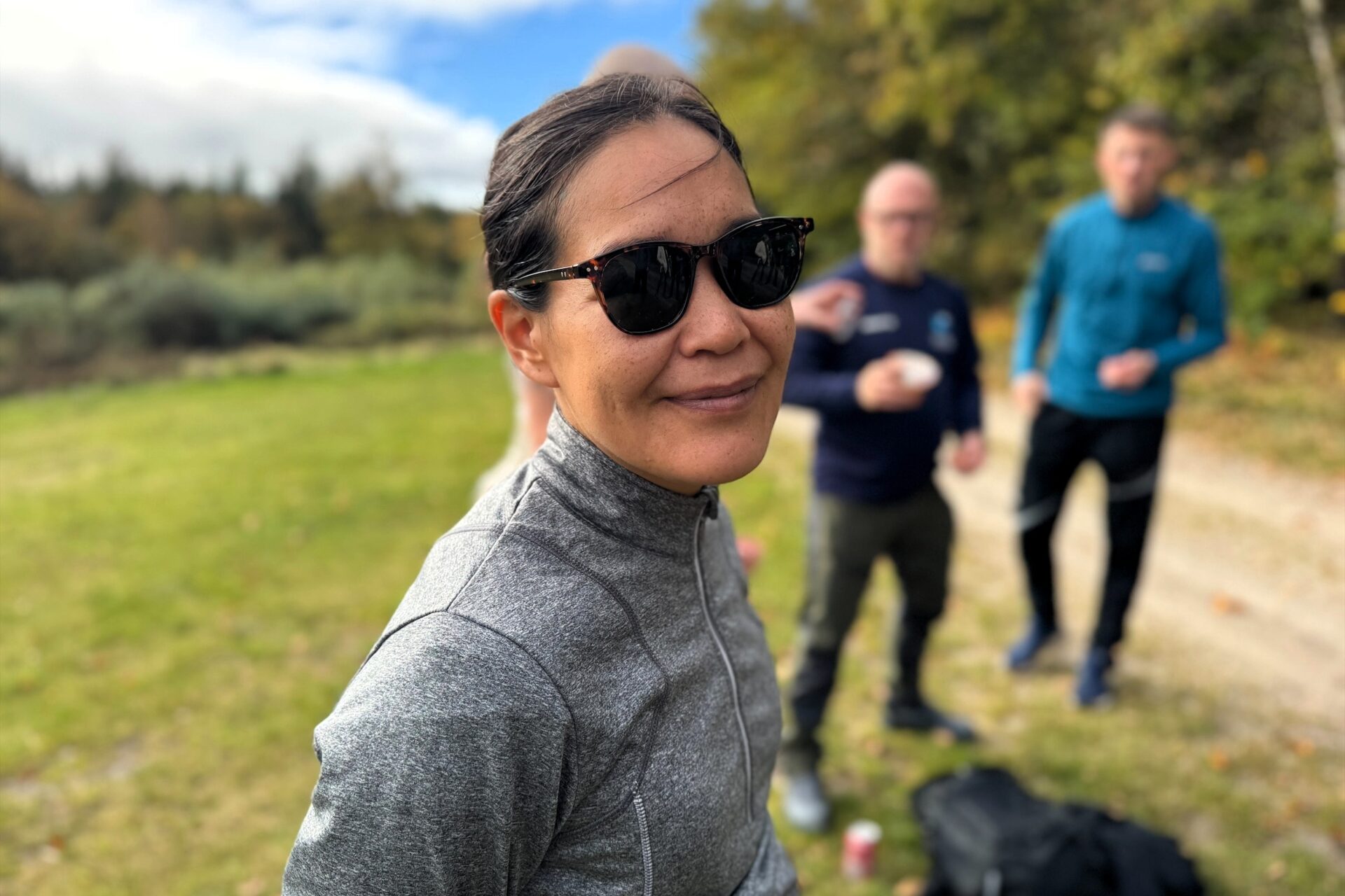 Humøret var højt under træningslejren i Marbæk Plantage, hvor deltagerne forbereder sig til bestigningen af Kilimanjaro. Privatfoto.