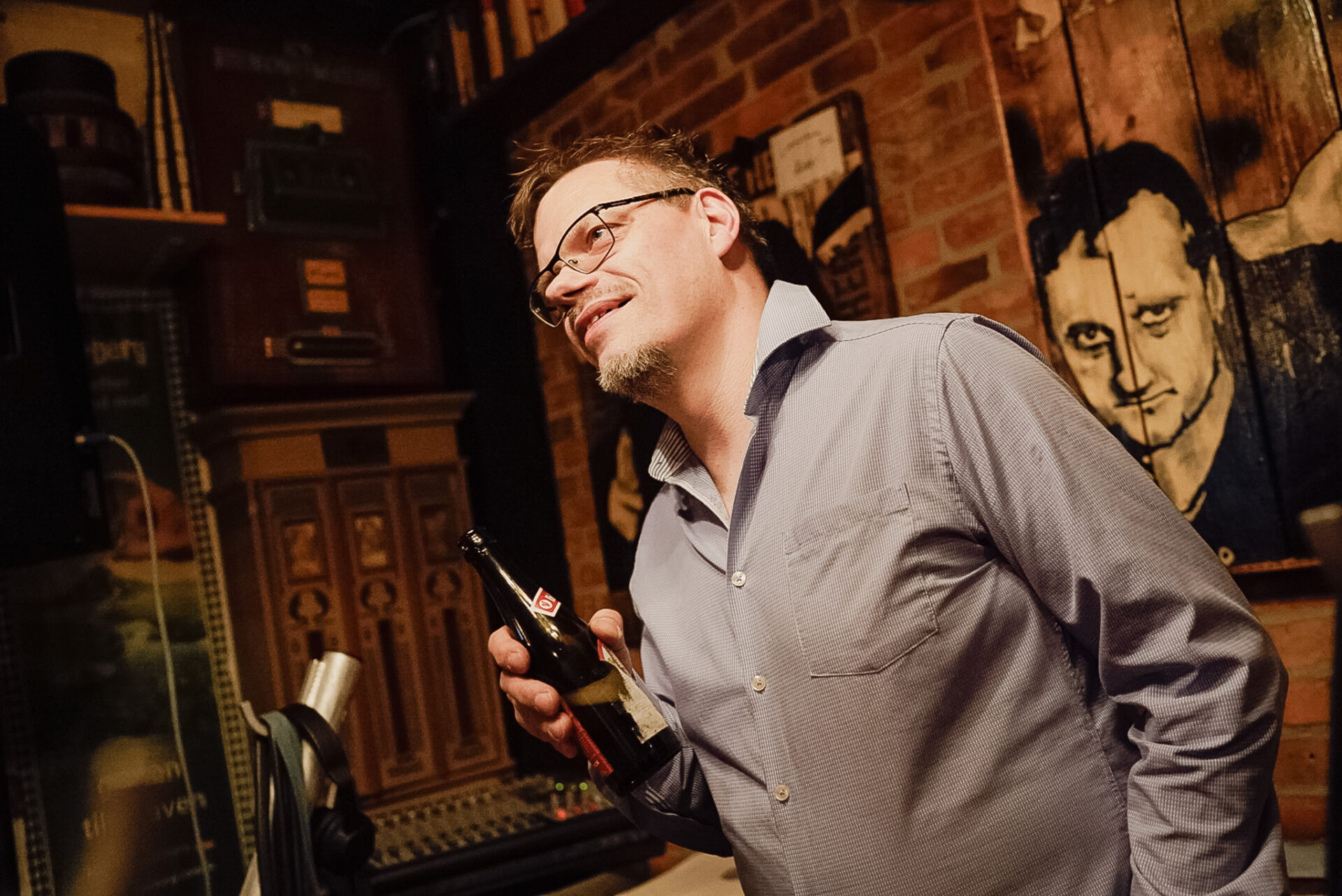 Jesper Willumsen havde ikke medbragt radiohits til sin dj-aften. Foto: Fjodor Pedersen.