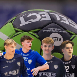 Plads til de unge - disse fire har været udtaget til en LIGAkamp - fra venstre Mads KC, Oliver, Jacob og Mads B. Collage: Johnny Tauman.