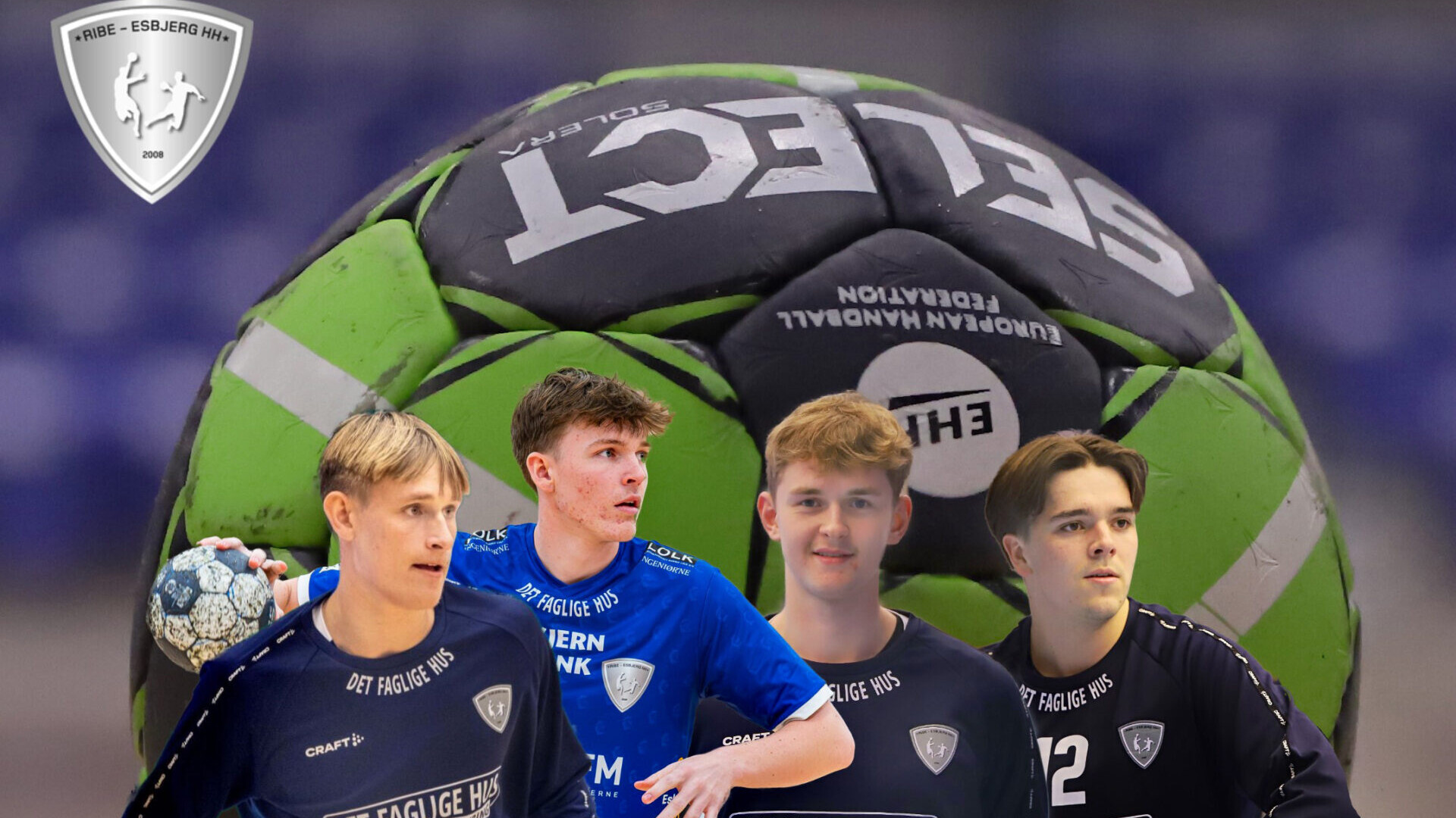 Plads til de unge - disse fire har været udtaget til en LIGAkamp - fra venstre Mads KC, Oliver, Jacob og Mads B. Collage: Johnny Tauman.