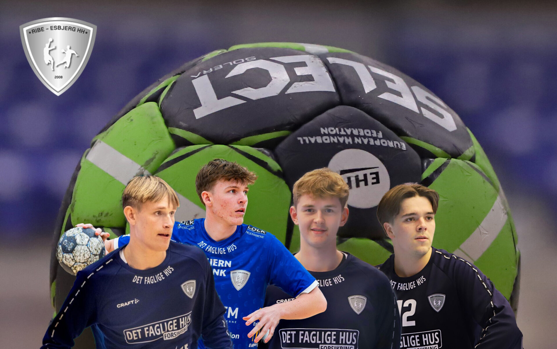 Plads til de unge - disse fire har været udtaget til en LIGAkamp - fra venstre Mads KC, Oliver, Jacob og Mads B. Collage: Johnny Tauman.