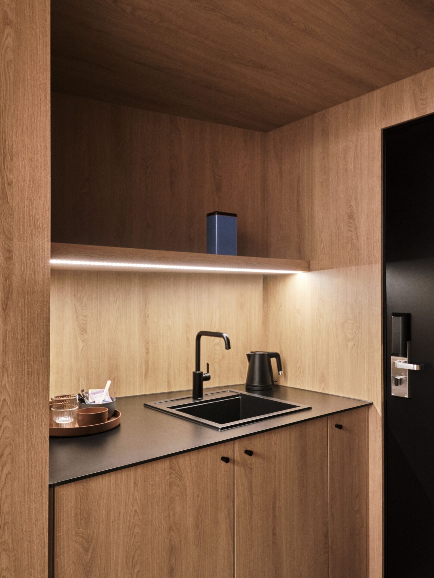 Værelserne er i forbindelse med omdannelsen fra lejligheder til hotelværelser blevet moderniseret og renoveret. PR-foto.