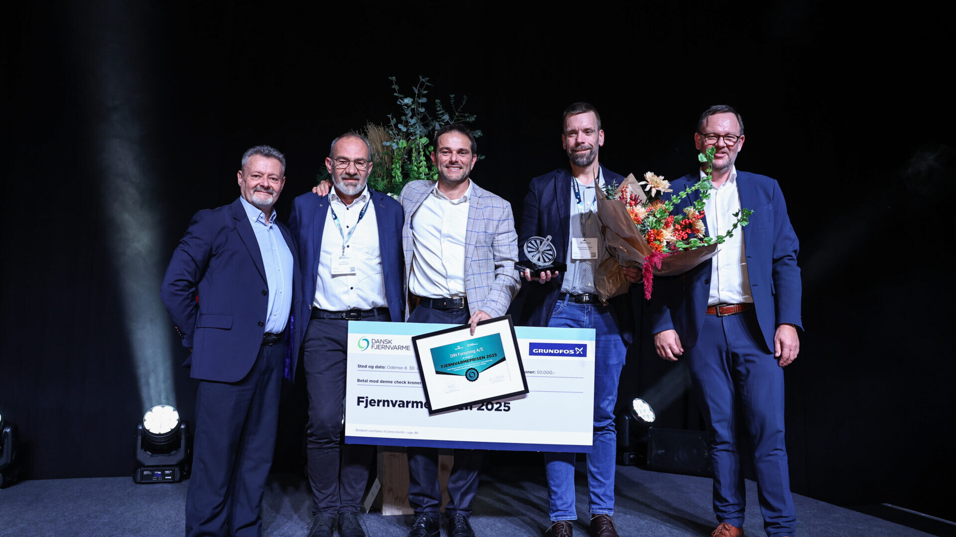 Vinderne af Fjernvarmeprisen 2025 blev DIN Forsyning. Jesper Voldgaard