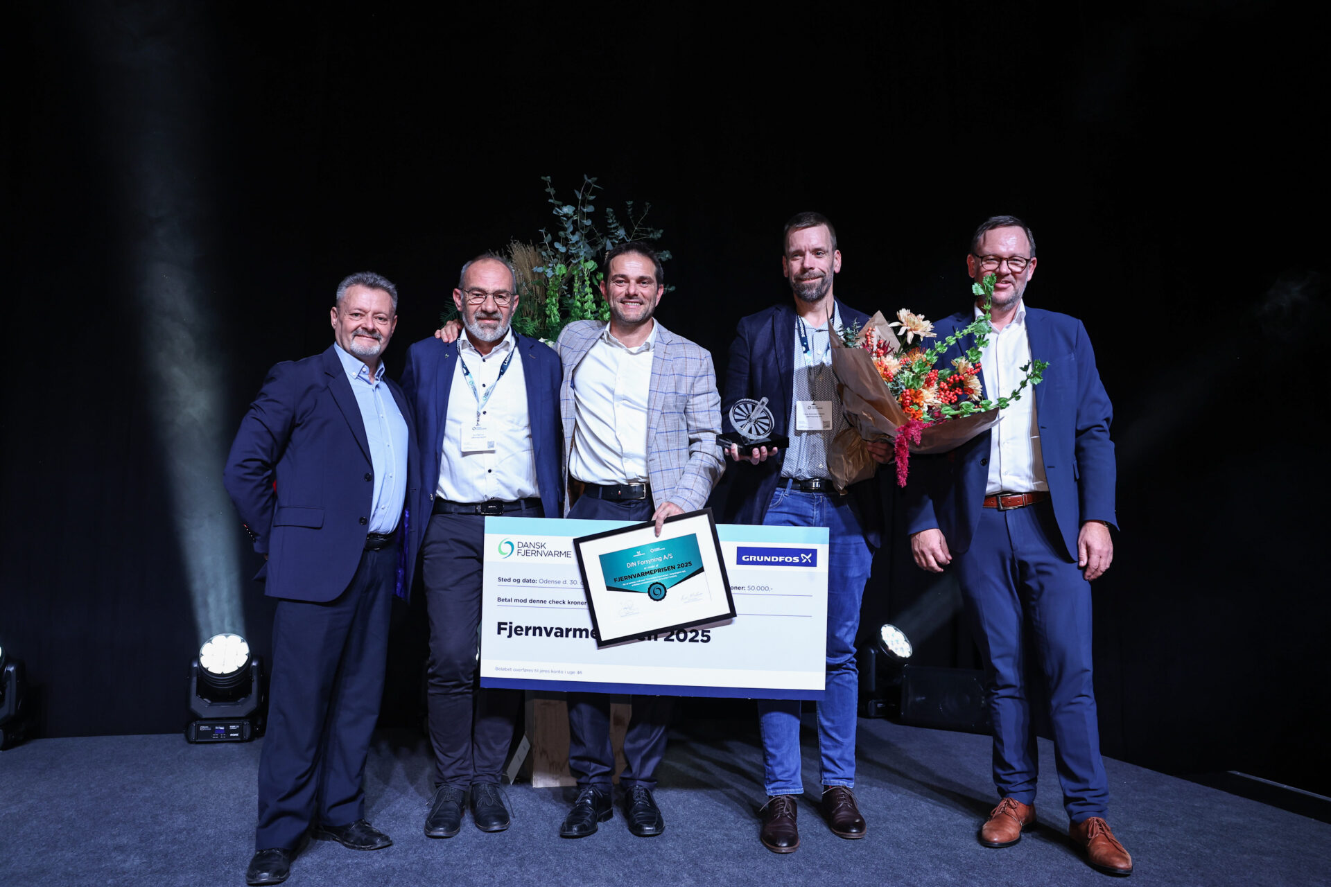 Vinderne af Fjernvarmeprisen 2025 blev DIN Forsyning. Jesper Voldgaard