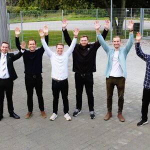 Fra venstre ses: Kenneth René Simonsen, Simon Pedersen, Dennis Severin Hansen, Mads Valentin Bram, Stefan Ehlers Jespersen og Kasper Jessen. Pressefoto.