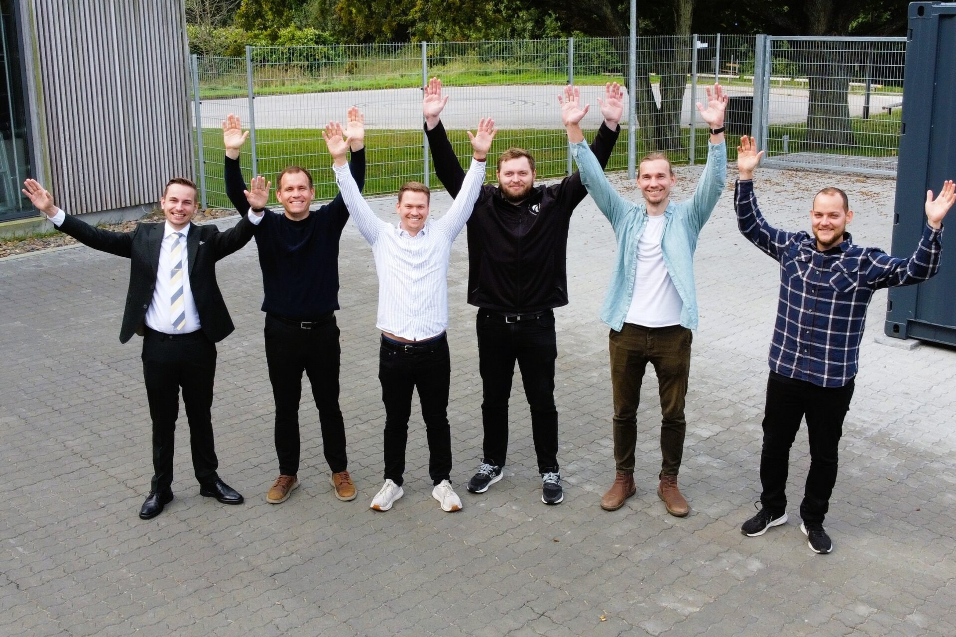 Fra venstre ses: Kenneth René Simonsen, Simon Pedersen, Dennis Severin Hansen, Mads Valentin Bram, Stefan Ehlers Jespersen og Kasper Jessen. Pressefoto.