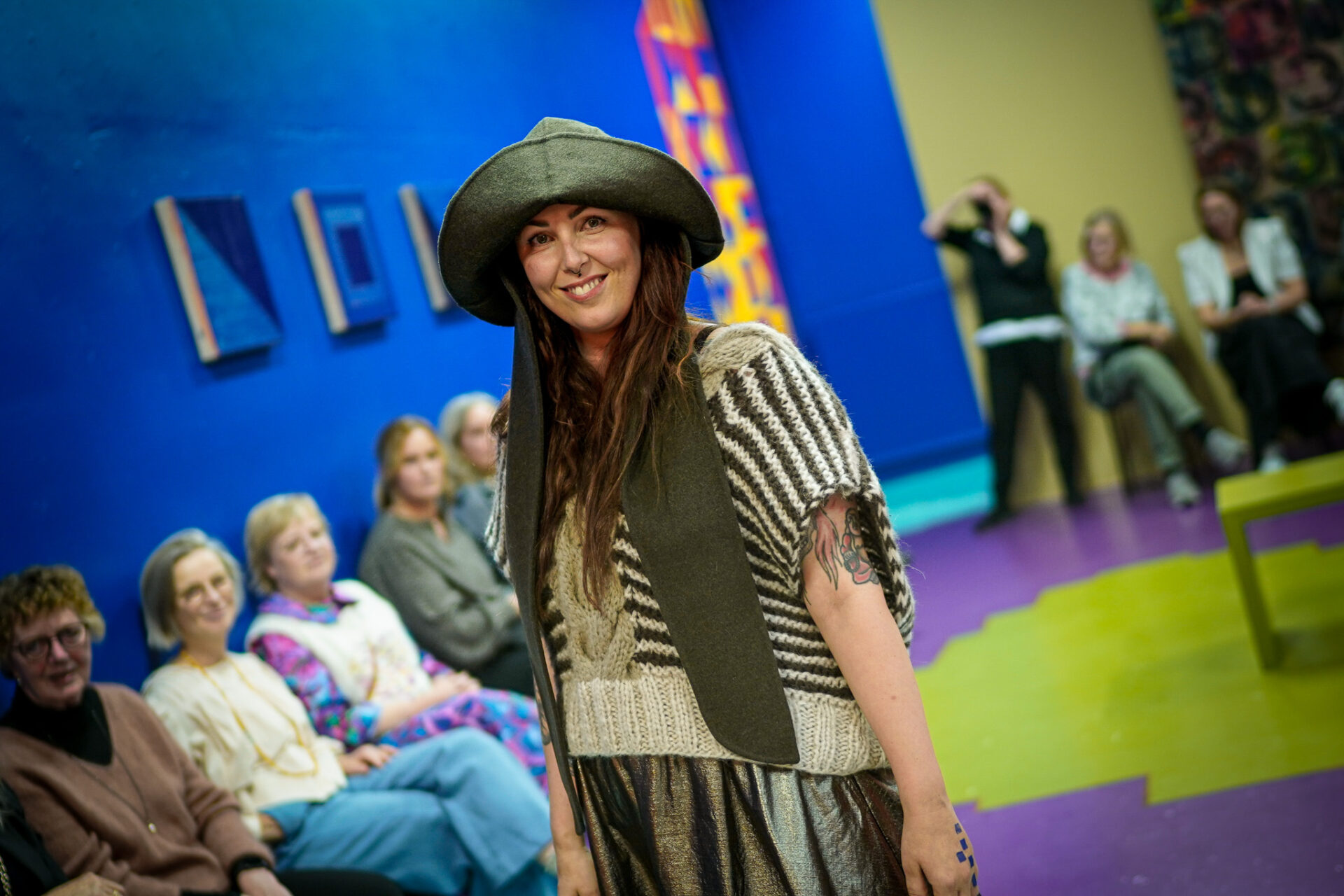 Modeshow, Marie Lahn, Gadens Museum. Foto: Fjodor Pedersen.