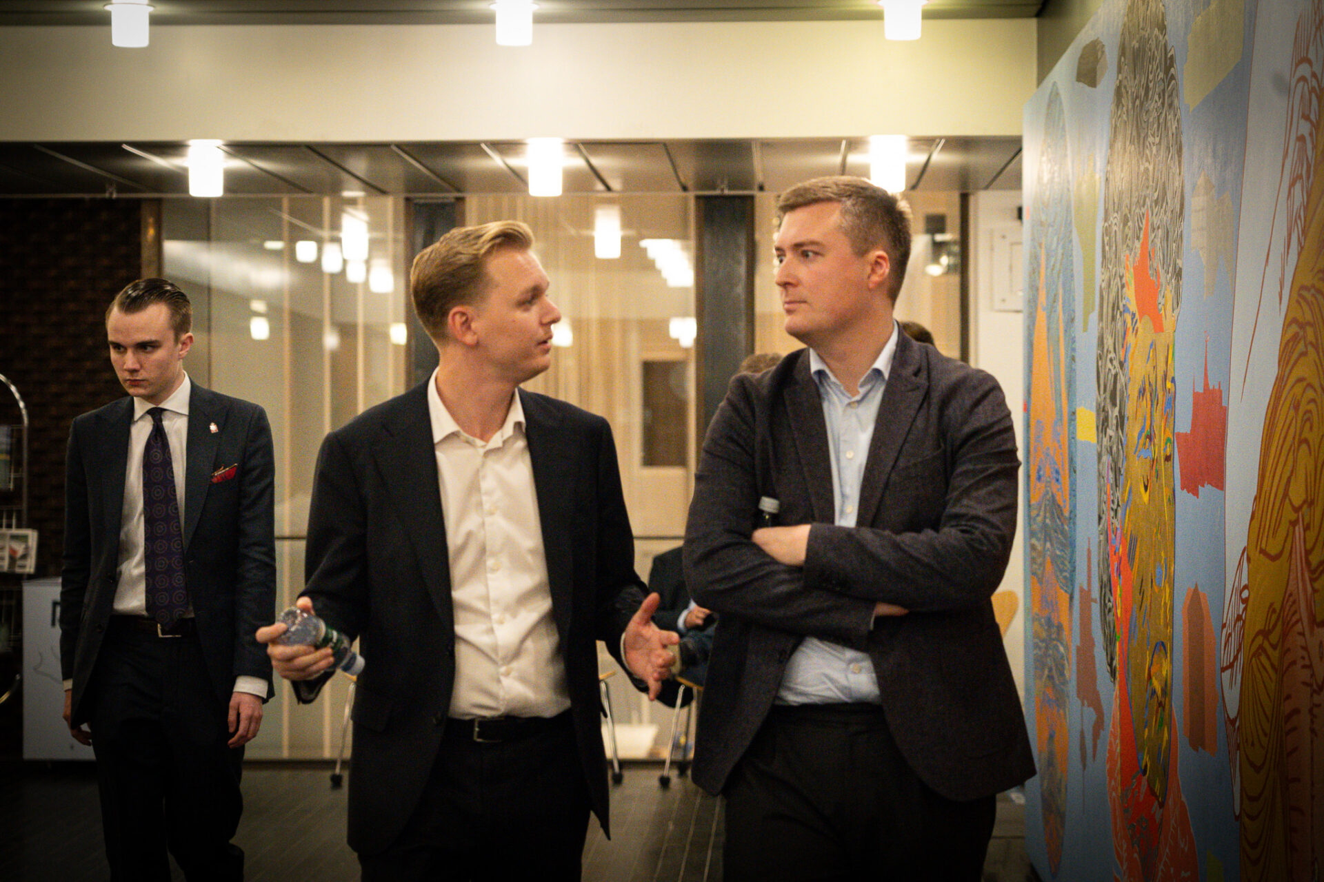 Nicolaj Aarøe (K) overgik sit personlige stemmetal fra sidst. Her sammen med folketingsmedlem Frederik Bloch Münster. Foto: Fjodor Pedersen.