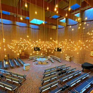 Den smukke belysning og rummets klang tiltrækker topmusikere. Foto: Johnny Tauman.