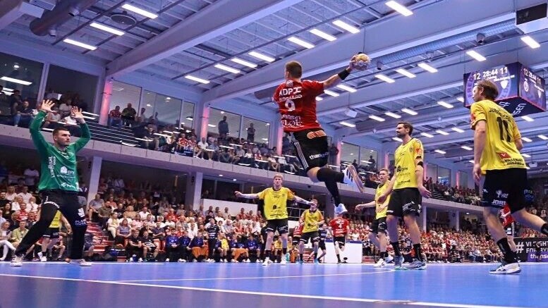 Ribe-Esbjerg HH har tidligere løst udfordringerne med larm i hallen. Arkivfoto: Johnny Tauman.