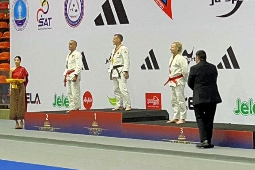 Øverst på skamlen. Privatfoto.