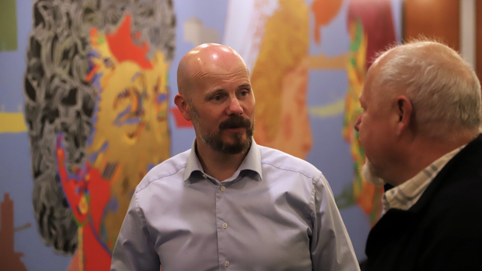 Michael Harbøll på Esbjerg Rådhus på valgaftenen 18. november. Foto: Johnny Tauman.