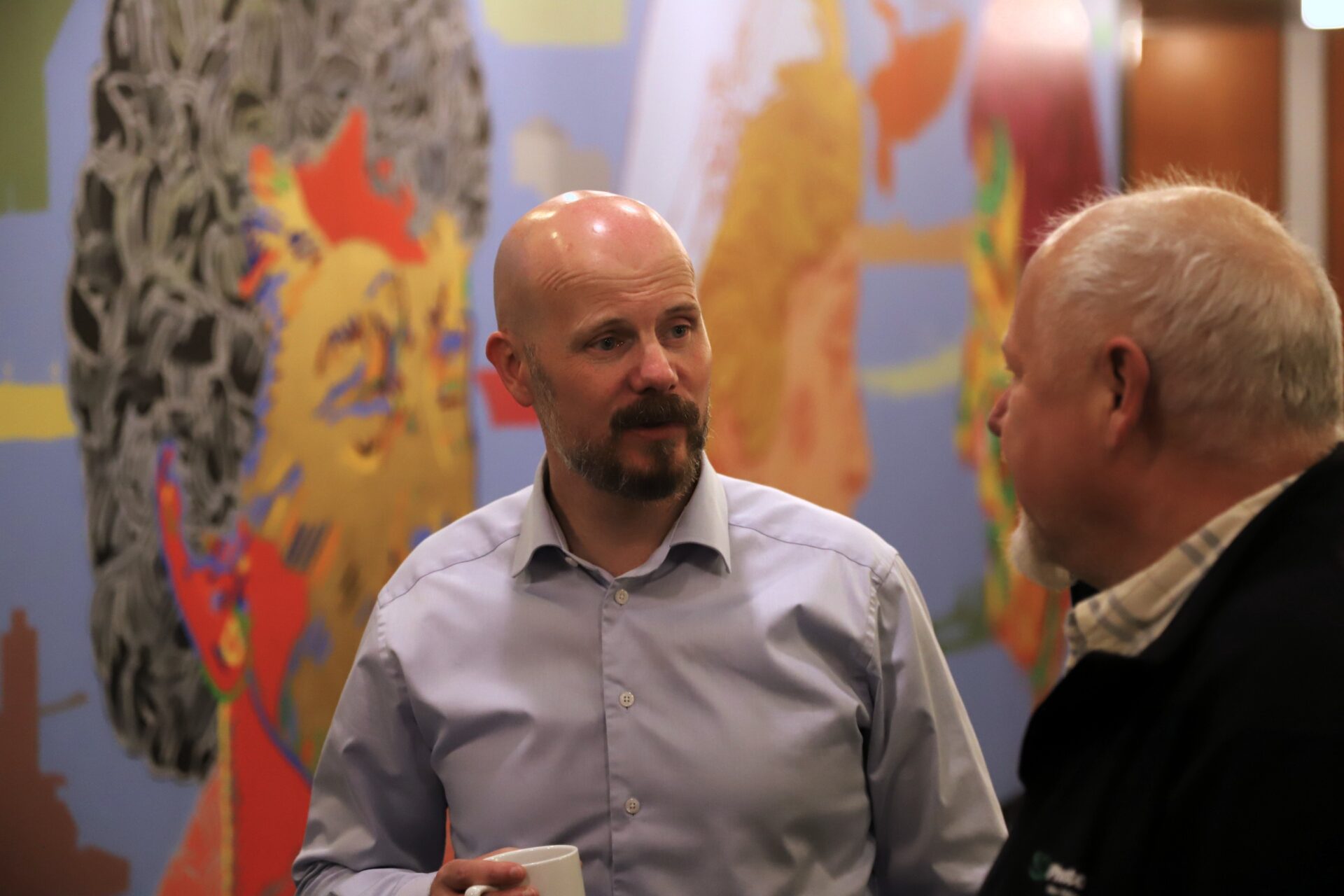 Michael Harbøll på Esbjerg Rådhus på valgaftenen 18. november. Foto: Johnny Tauman.