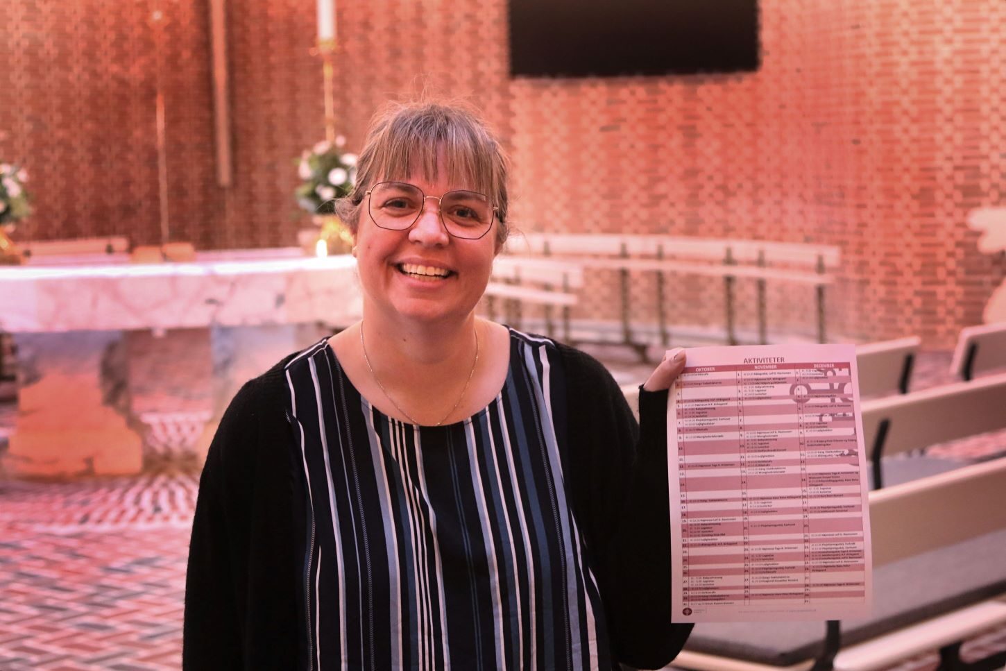 Kirke- og kultumedarbejder Nadja Thissenius-Hansen. Foto: Johnny Tauman.