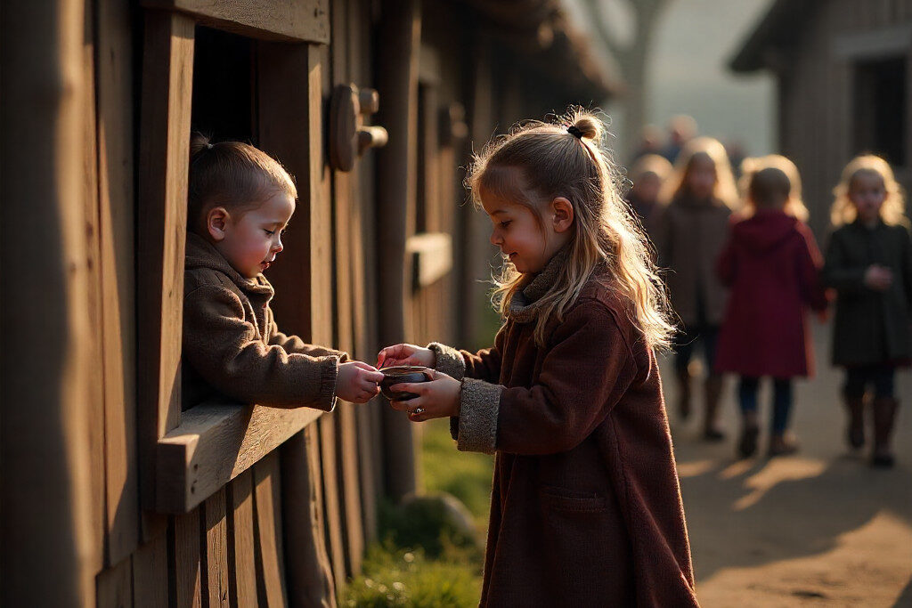 Handel, leg og nysgerrighed. Riberødder åbner til påsken 2026 og inviterer børn til at udforske vikingetidens Ribe med alle sanser. PR-foto: Museum Vest.