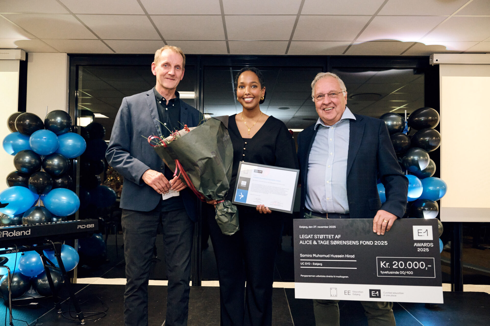 UC SYD-studerende modtager fagligt legat ved E.1 Awards 2025.