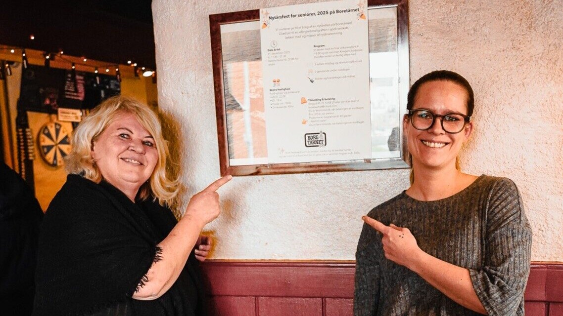 Lis Agerup (tv) skulle ikke bruge mange overtalelsesevner for at få Denise Michael, indehaver af Boretårnet, med på idéen. Foto: Fjodor Pedersen.