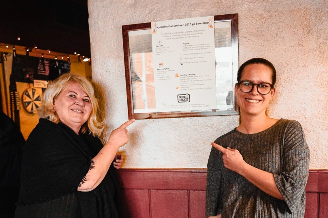 Lis Agerup (tv) skulle ikke bruge mange overtalelsesevner for at få Denise Michael, indehaver af Boretårnet, med på idéen. Foto: Fjodor Pedersen.