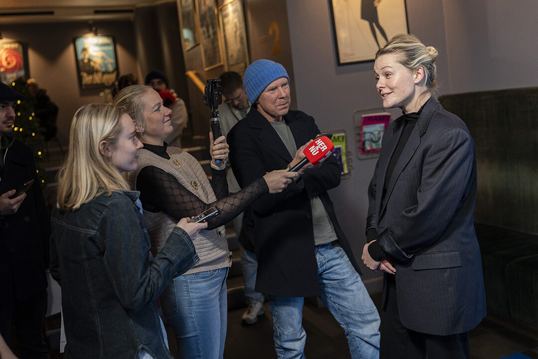 Også pressen var til stede. Pressefoto.