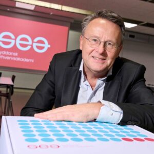 Henrik Larsen er fortsat rektor - nu bare for Syddanske Erhvervsakademi (SEA). Foto: Christer Holte.