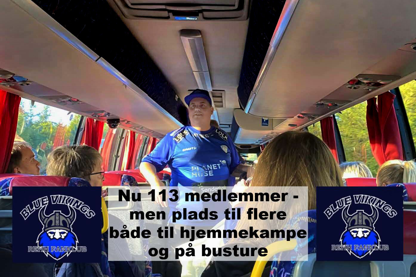 Kim Falkesgaard Arnsbæk i fuld stemmekraft for fanklubben