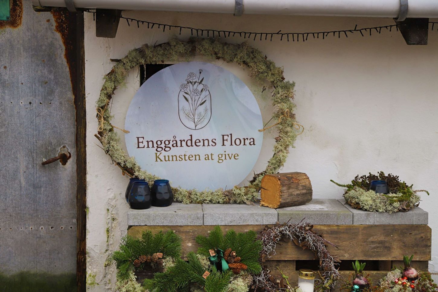 - Det var så mit første skilt - jo tingene udvikler sig hele tiden, fortæller Cecilie. Foto: Johnny Tauman.