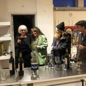 De fire kunstnere: Birgit Juhl, Tine Grønkjær, Nicolas Grønkjær-Bloch og Henrik Constantin. Foto: Jannie Schau Kristensen.