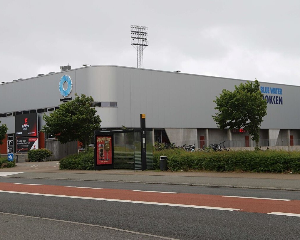 Blue Water Dokken - som Stadionhallen siden ombygningen har heddet af sponsorårsager. Foto: Johnny Tauman.