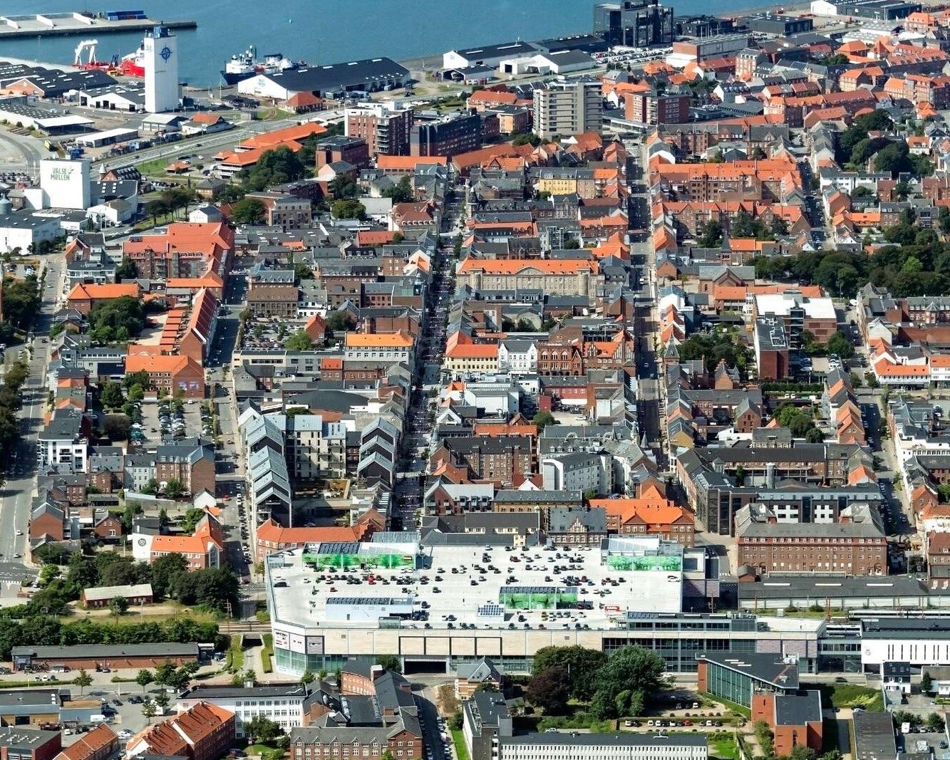 Luftfoto over Esbjerg. Arkivfoto: Esbjerg Kommune.