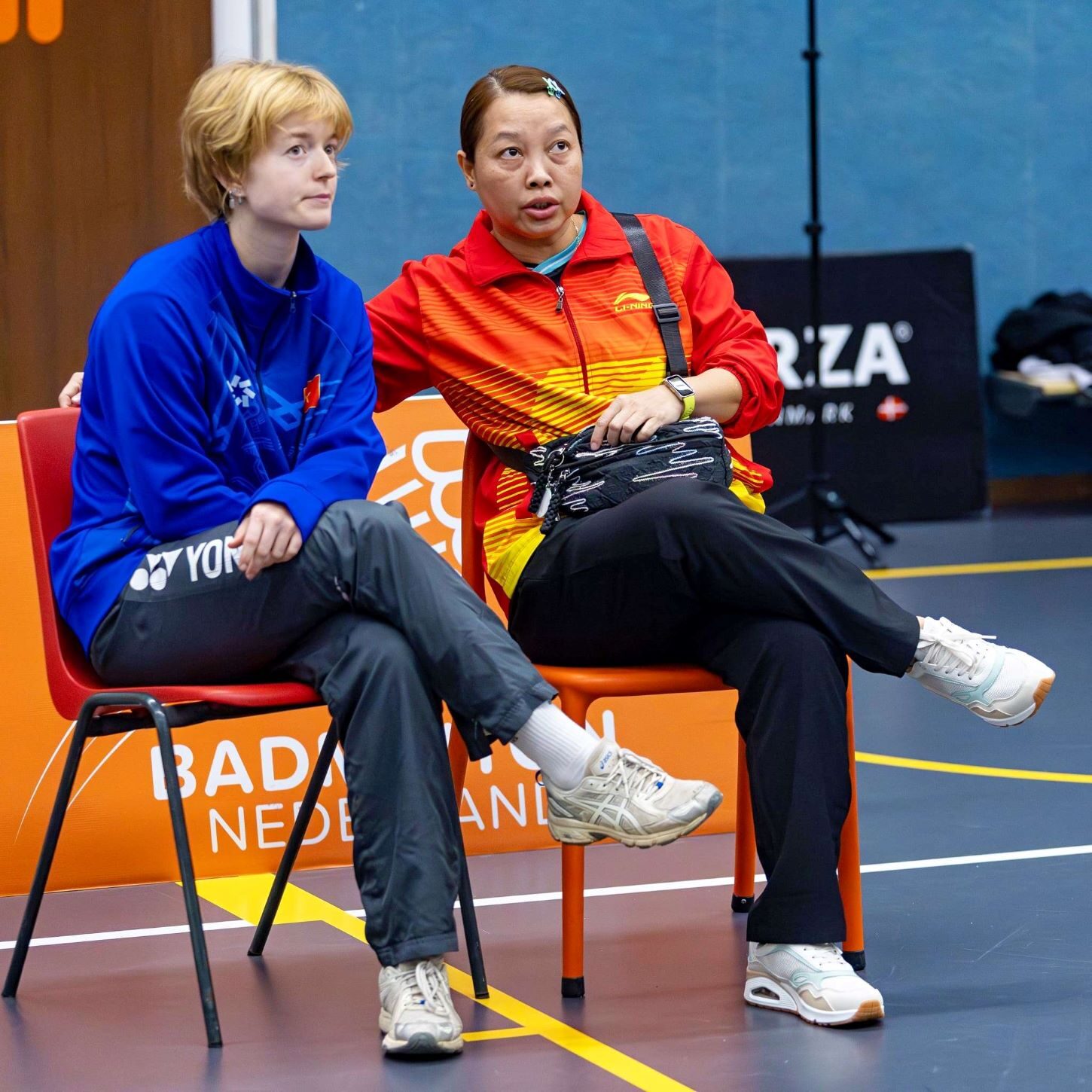 Coaching ved Dutch Junior Championship med Kelly Van Buiten. Privatfoto.