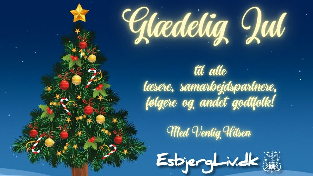 Julehilsen. Grafik: EsbjergLiv.dk.