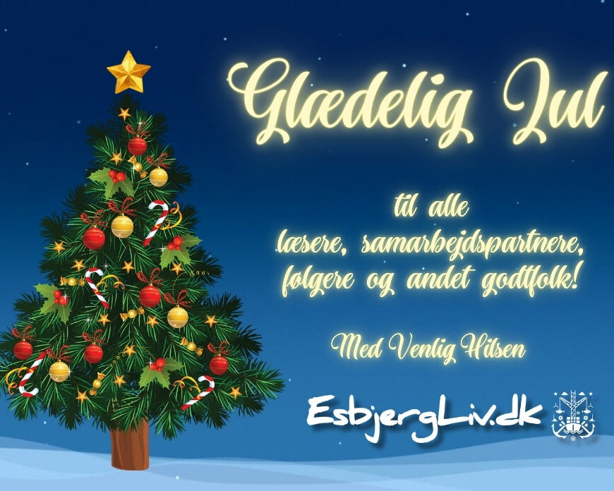 Julehilsen. Grafik: EsbjergLiv.dk.