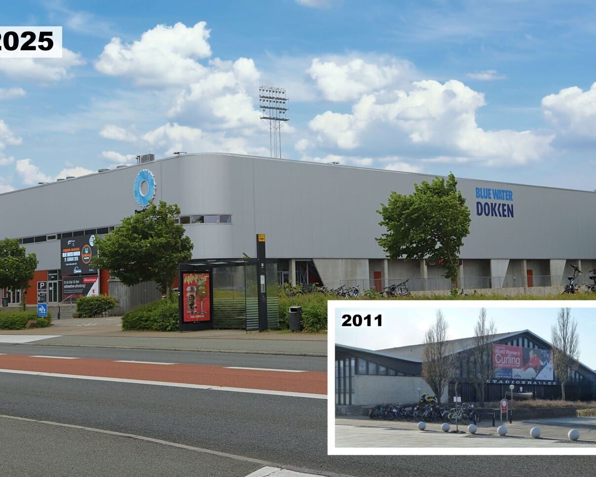 Udviklingen fra Stadionhal til Blue Water Dokken.