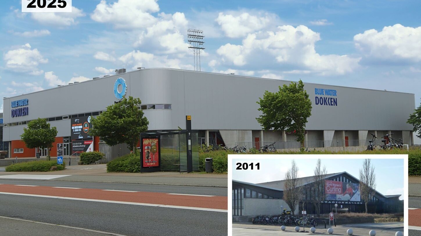 Udviklingen fra Stadionhal til Blue Water Dokken.